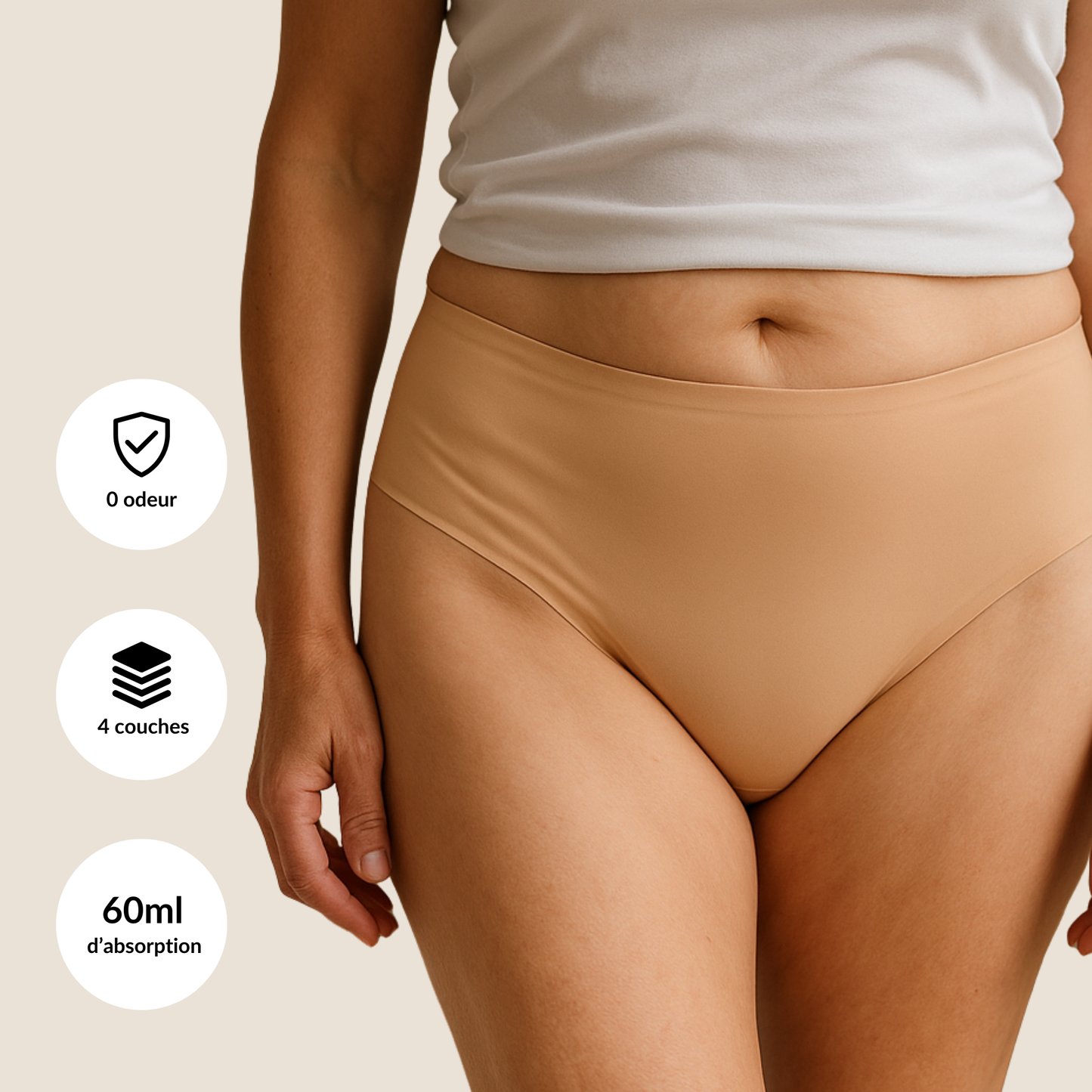Culotte ultra absorbante anti-fuites urinaires - Gaïa